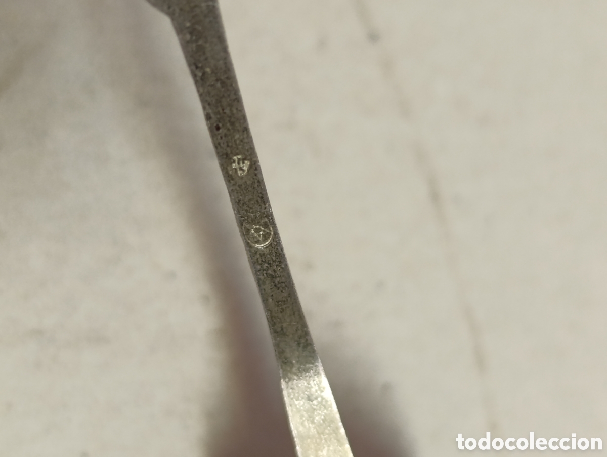 Antig&uuml;edades: CUCHARILLA DE PLATA CON ESMALTE DE IBIZA. - Foto 5