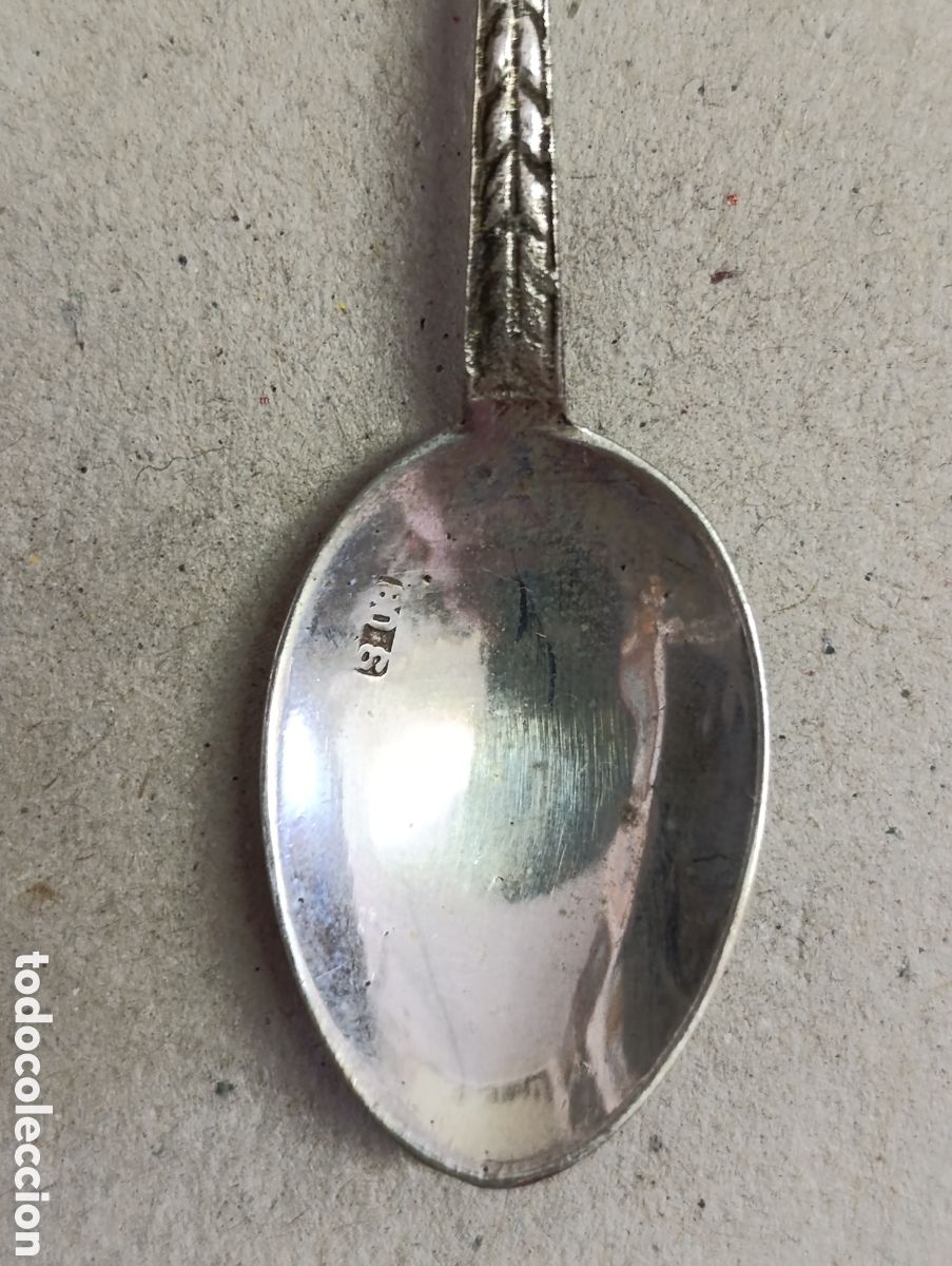 Antig&uuml;edades: CUCHARILLA DE PLATA CON ESMALTE DE ISTAMBUL. - Foto 3