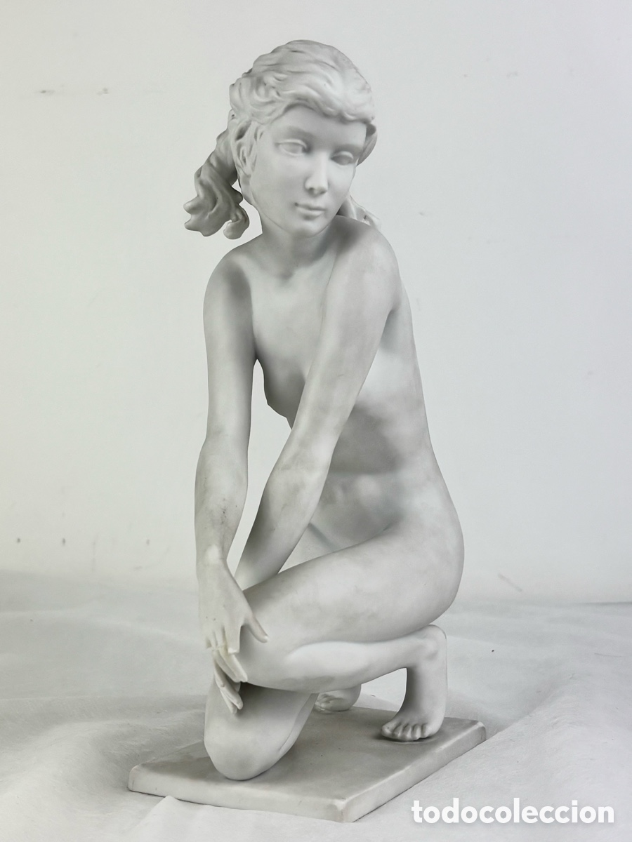 Antig&uuml;edades: W. GAWANTKA - FIGURA FEMENINA - PORCELANA BISCUIT - KAISER - ALEMANIA