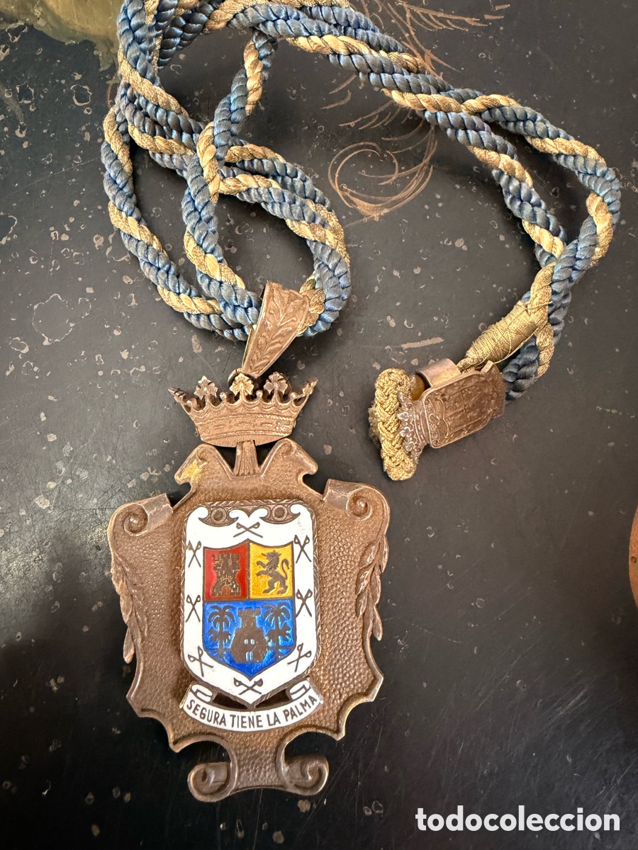 Antig&uuml;edades: MEDALLA HONOR&Iacute;FICA &ldquo;SEGURA TIENE LA PALMA&rdquo;
