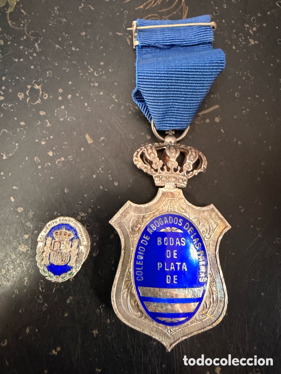 Antig&uuml;edades: Medalla conmemorativa del Colegio de Abogados de Las Palmas por sus Bodas de Plata