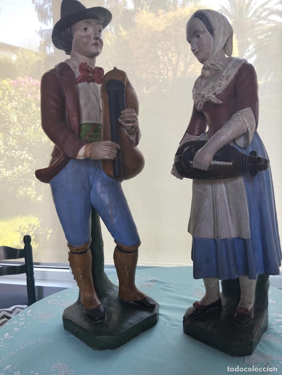 Antig&uuml;edades: Pareja de Terracotas del siglo XVIII