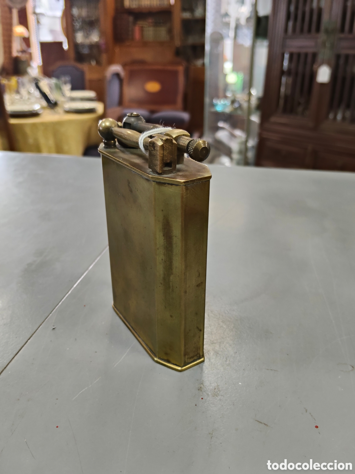 Antig&uuml;edades: Gran mechero de lat&oacute;n recargable - Foto 2