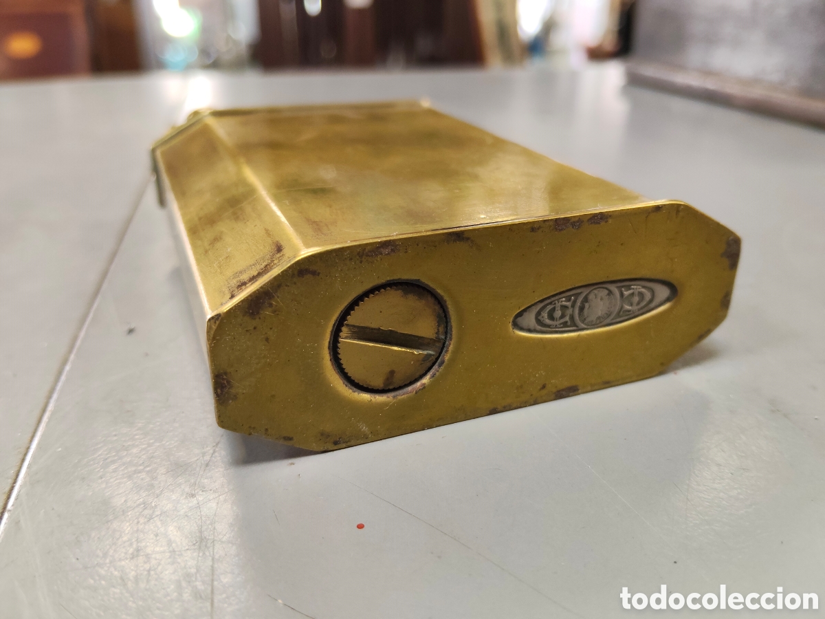 Antig&uuml;edades: Gran mechero de lat&oacute;n recargable - Foto 4