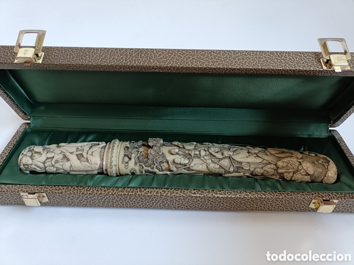 Antig&uuml;edades: R&eacute;plica Daga Japonesa Tanto Decorativa con Estuche
