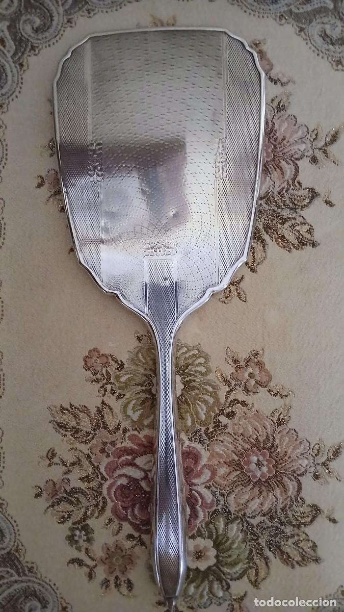 Antig&uuml;edades: espejo de plata de ley 1921