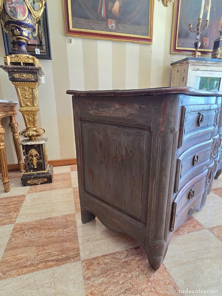 Antig&uuml;edades: Comoda madera maciza decapada - Foto 6