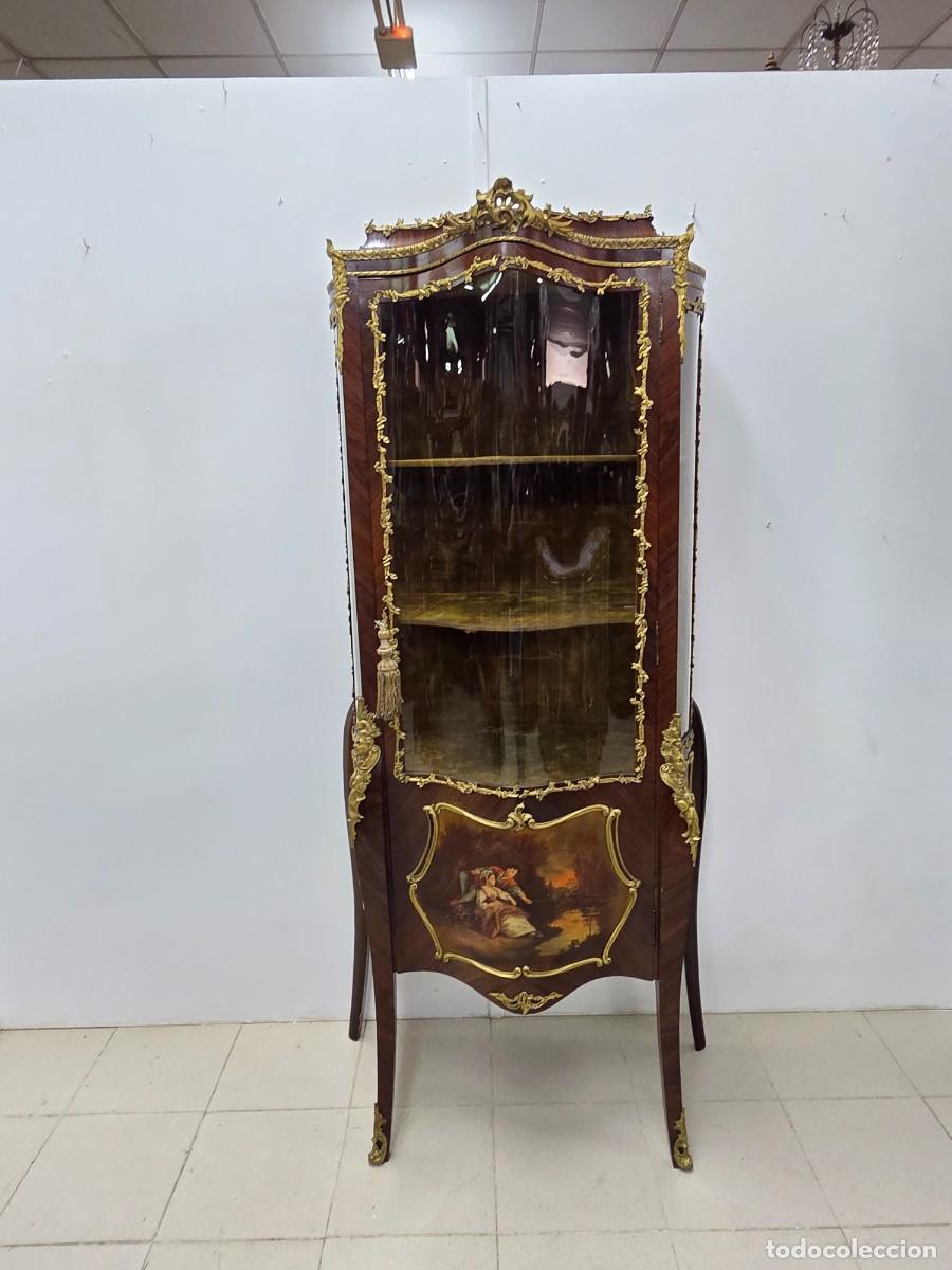 Oggetti Antichi: Vitrina Luis XV escenas romanticas