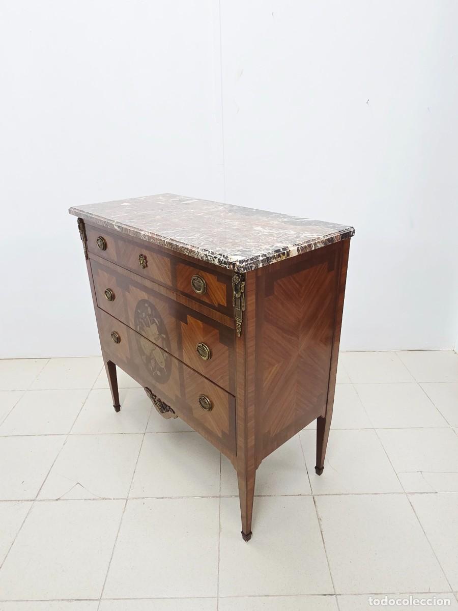 Antig&uuml;edades: Comoda marqueteria Luis XVI - Foto 6