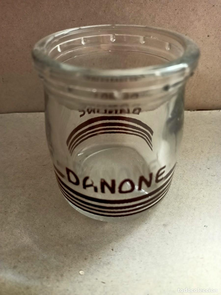 Antig&uuml;edades: ANTIGUO VASO DE CRISTAL SERIGRAFIADO YOGUR DANONE