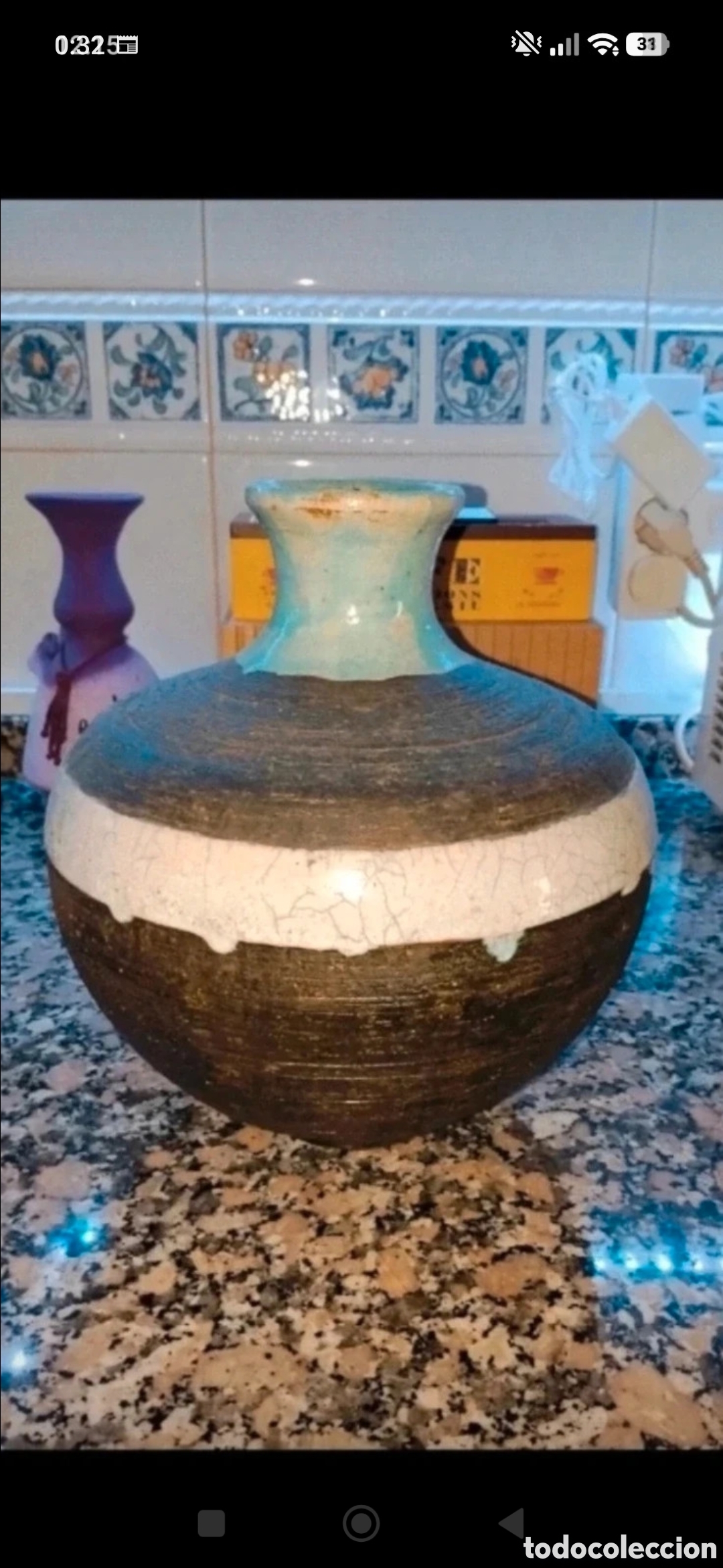 Antig&uuml;edades: Jarr&oacute;n artesan&iacute;a ceramica