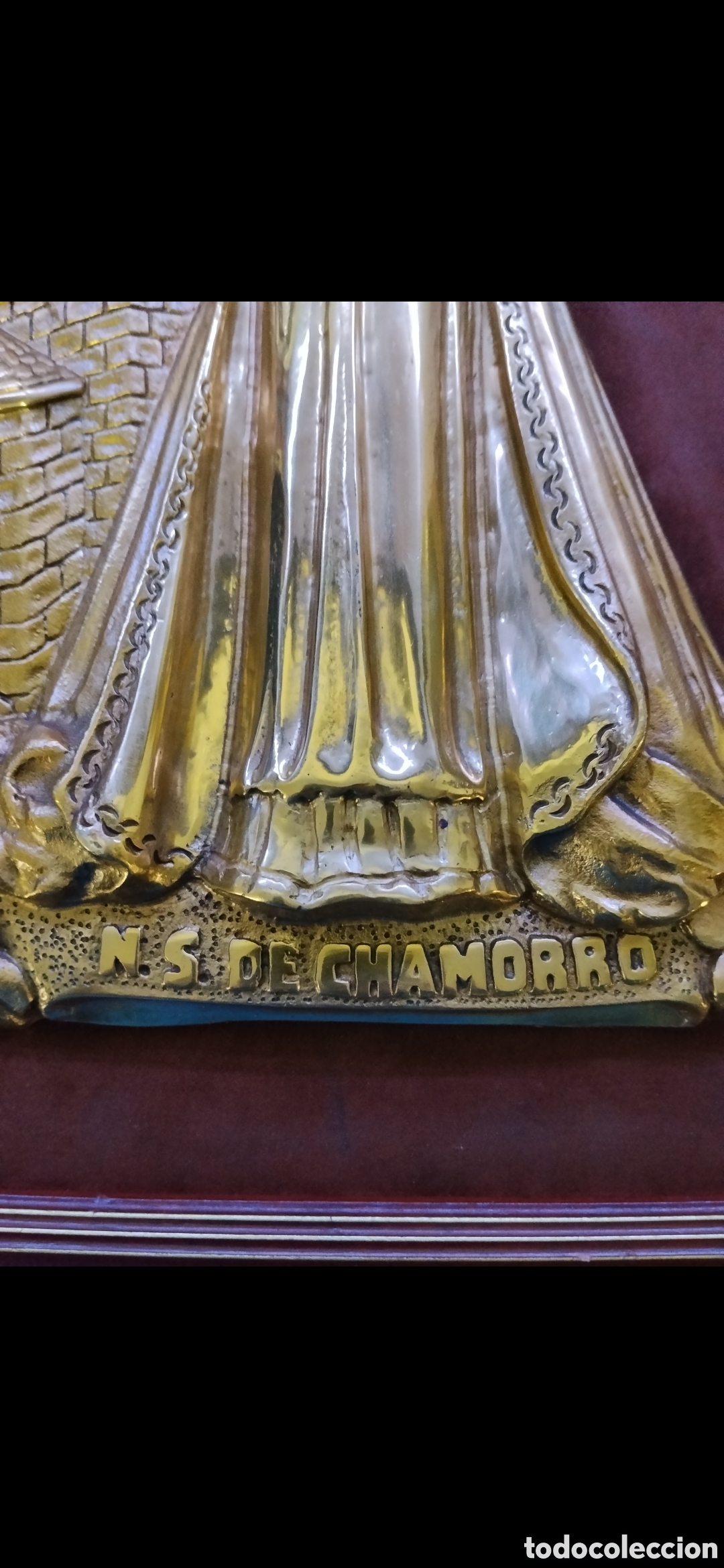 Antig&uuml;edades: Virgen de chamorro en bronce macizo - Foto 3