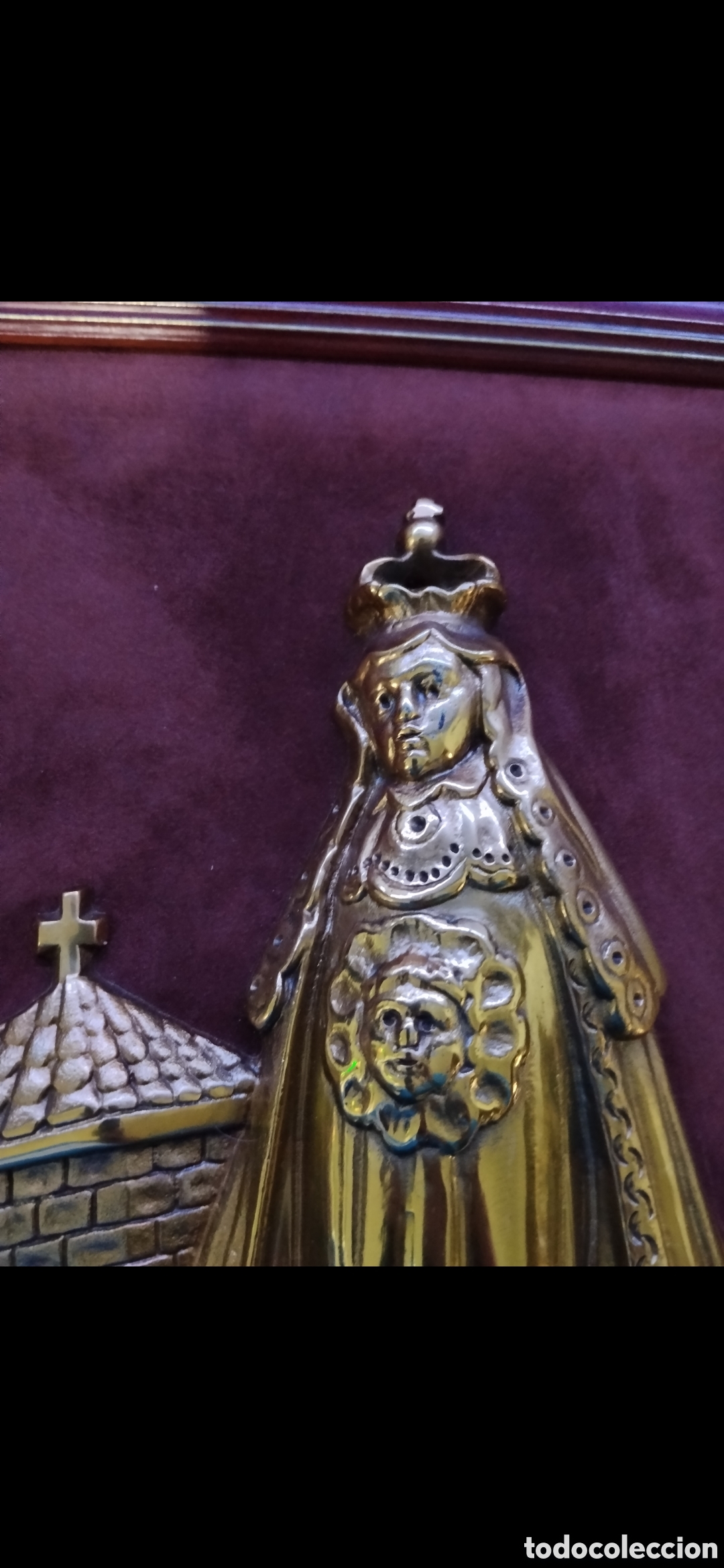 Antig&uuml;edades: Virgen de chamorro en bronce macizo - Foto 7
