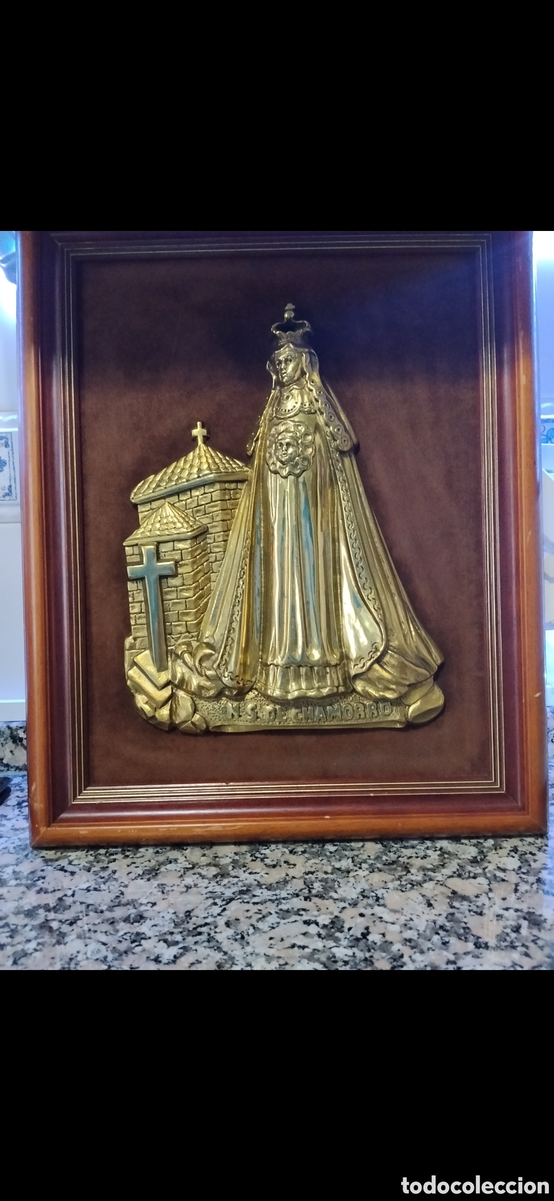 Antig&uuml;edades: Virgen de chamorro en bronce macizo - Foto 5