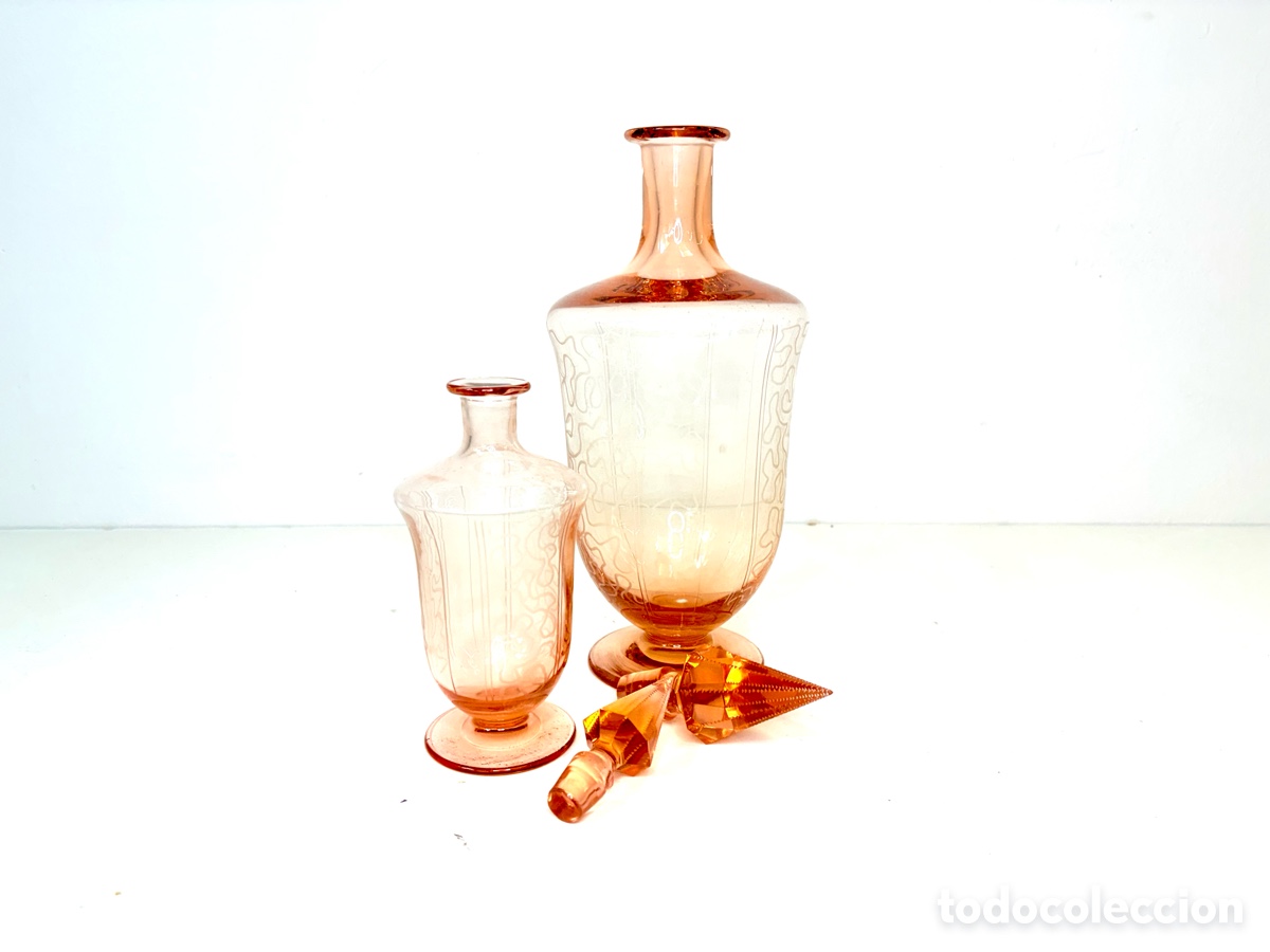 Antig&uuml;edades: Duet de licoreras en cristal Riedel Austria 1960&rsquo;s