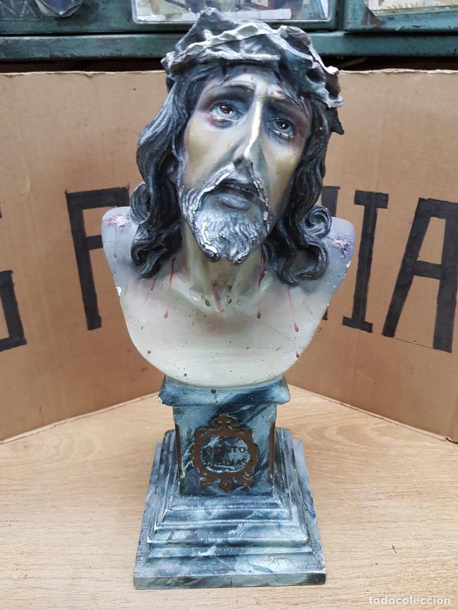 Antig&uuml;edades: CRISTO DE LIMPIAS- OLOT-SIGLO XIX-OJOS DE CRISTAL