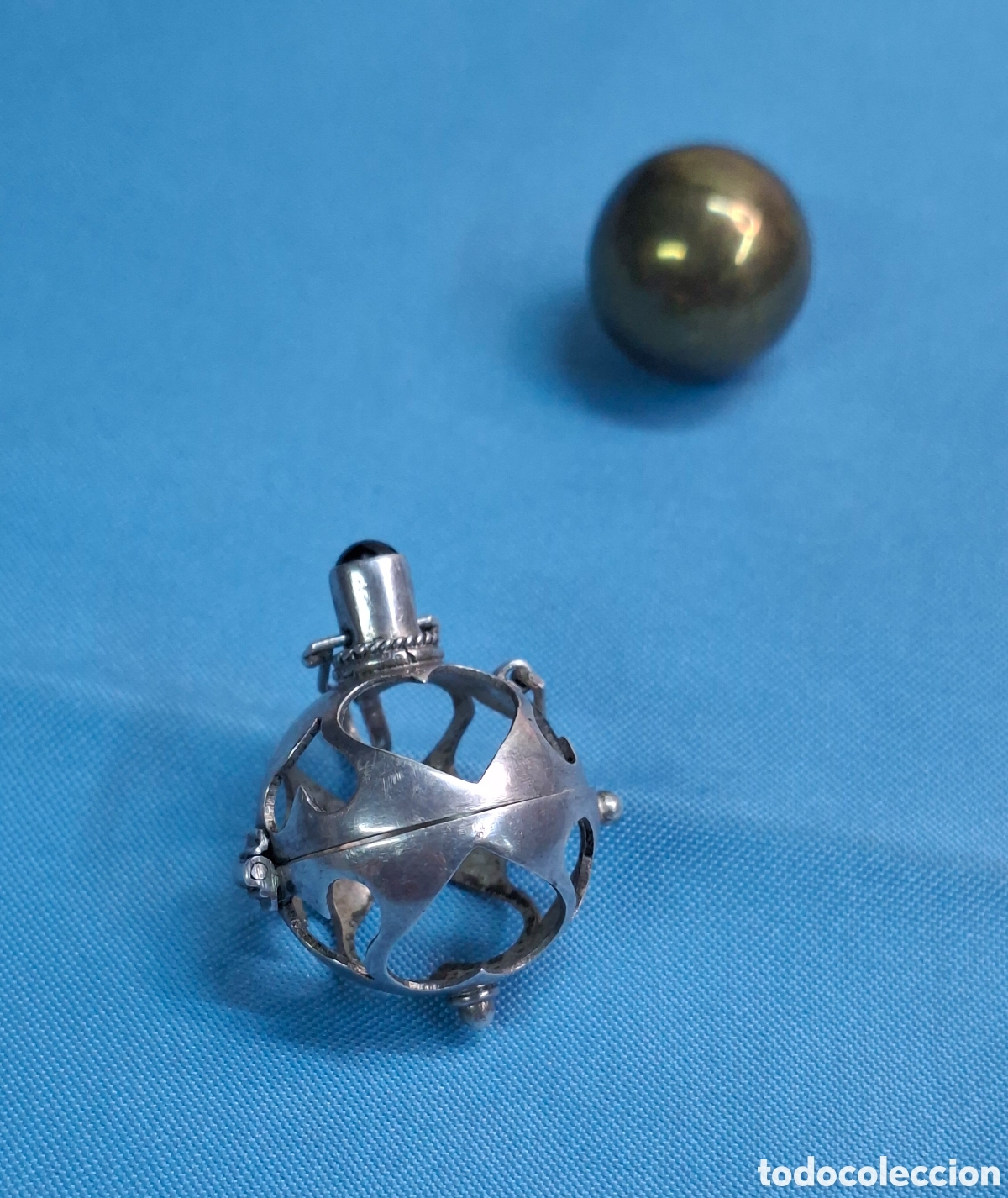 Antig&uuml;edades: Colgante esfera en plata 925 - Foto 3