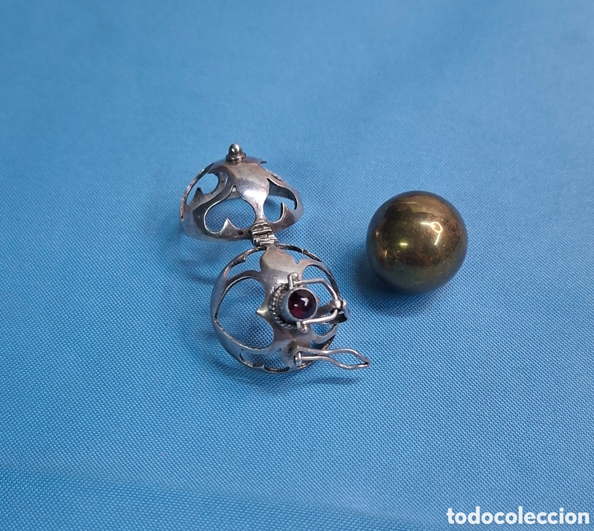 Antig&uuml;edades: Colgante esfera en plata 925 - Foto 4