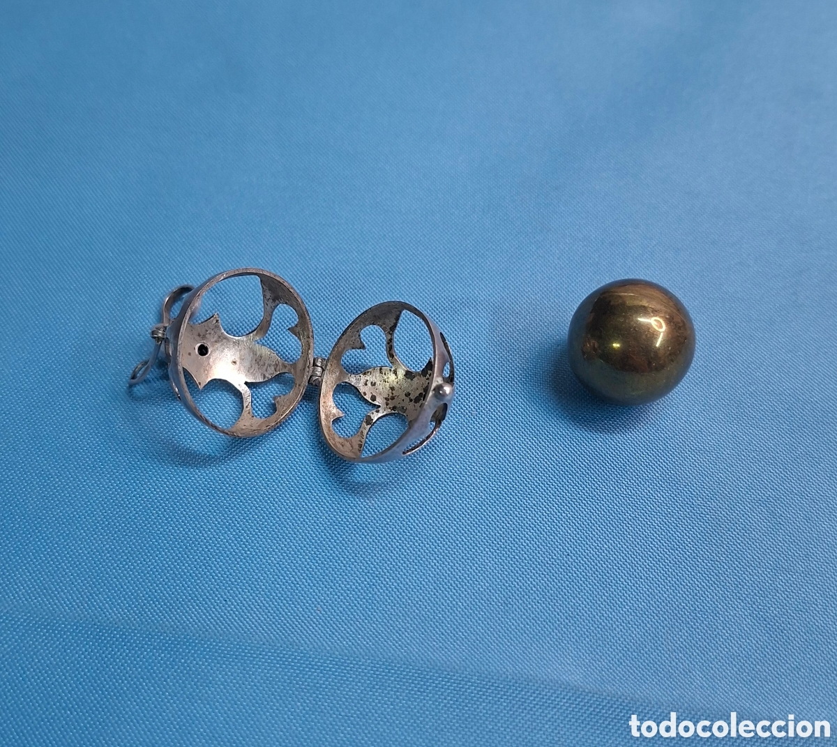 Antig&uuml;edades: Colgante esfera en plata 925 - Foto 5
