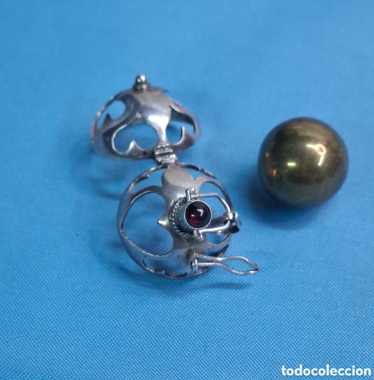 Antig&uuml;edades: Colgante esfera en plata 925 - Foto 7