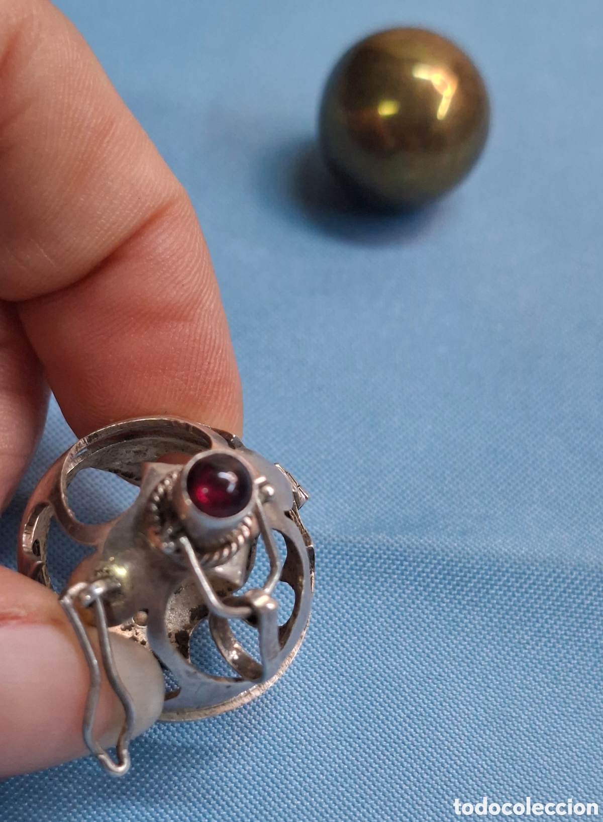 Antig&uuml;edades: Colgante esfera en plata 925 - Foto 8