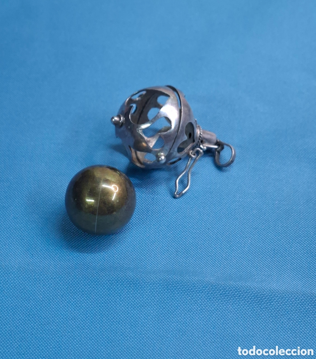Antig&uuml;edades: Colgante esfera en plata 925 - Foto 11