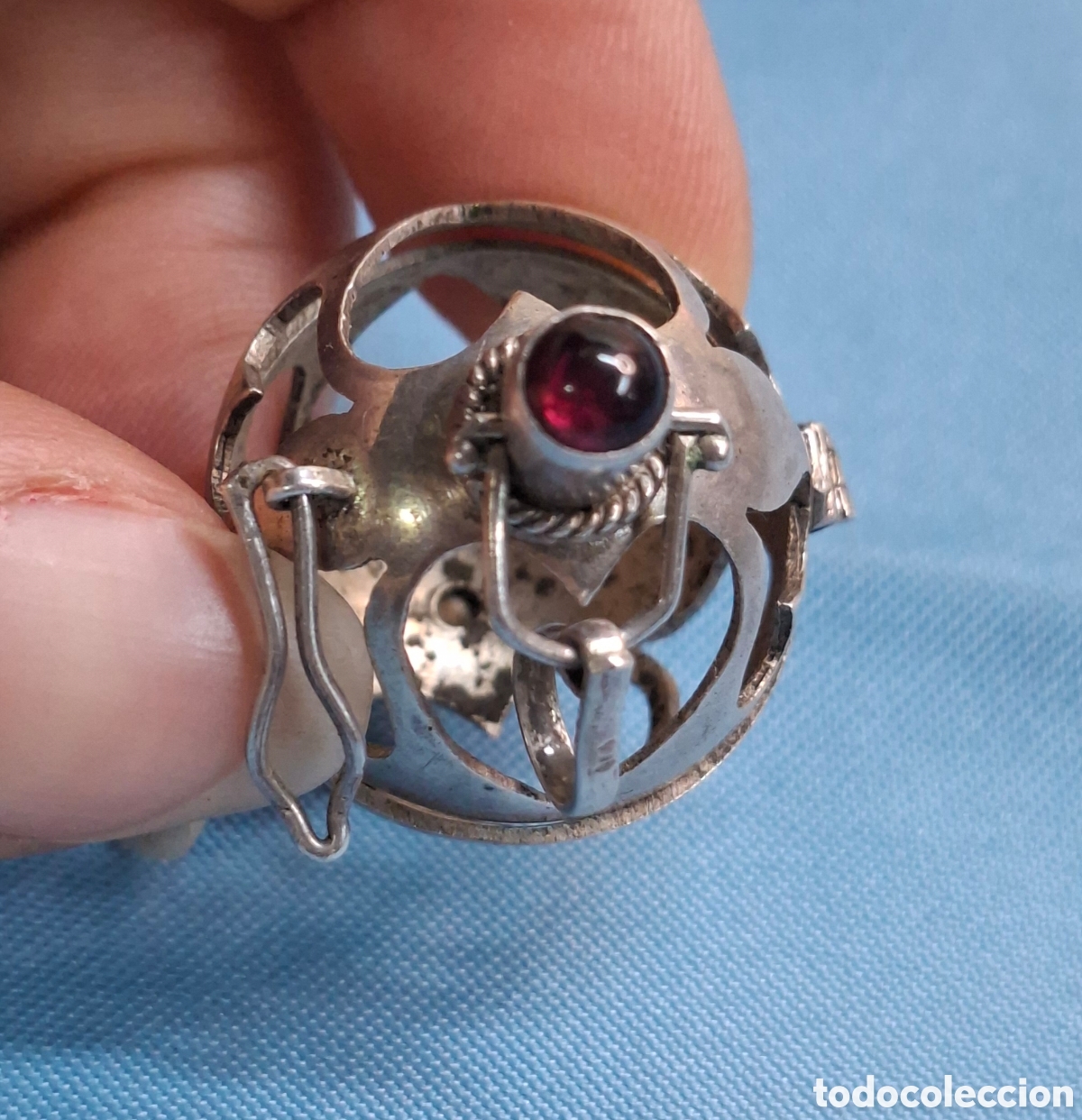 Antig&uuml;edades: Colgante esfera en plata 925 - Foto 13