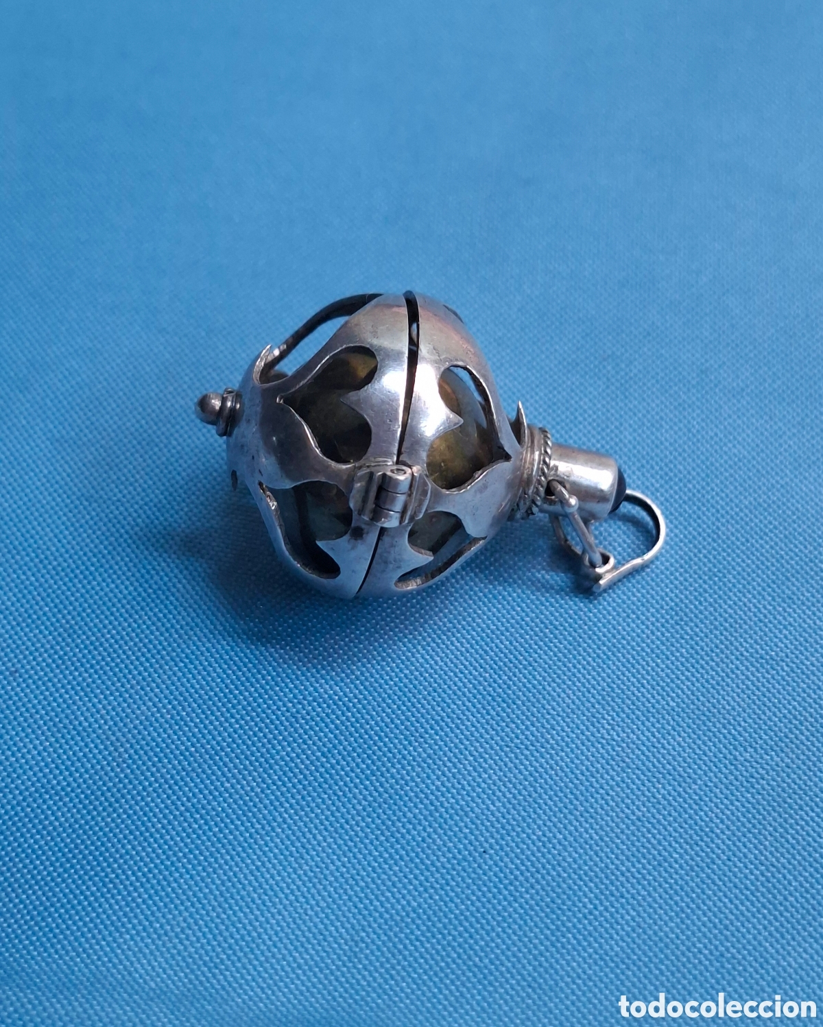Antig&uuml;edades: Colgante esfera en plata 925 - Foto 14