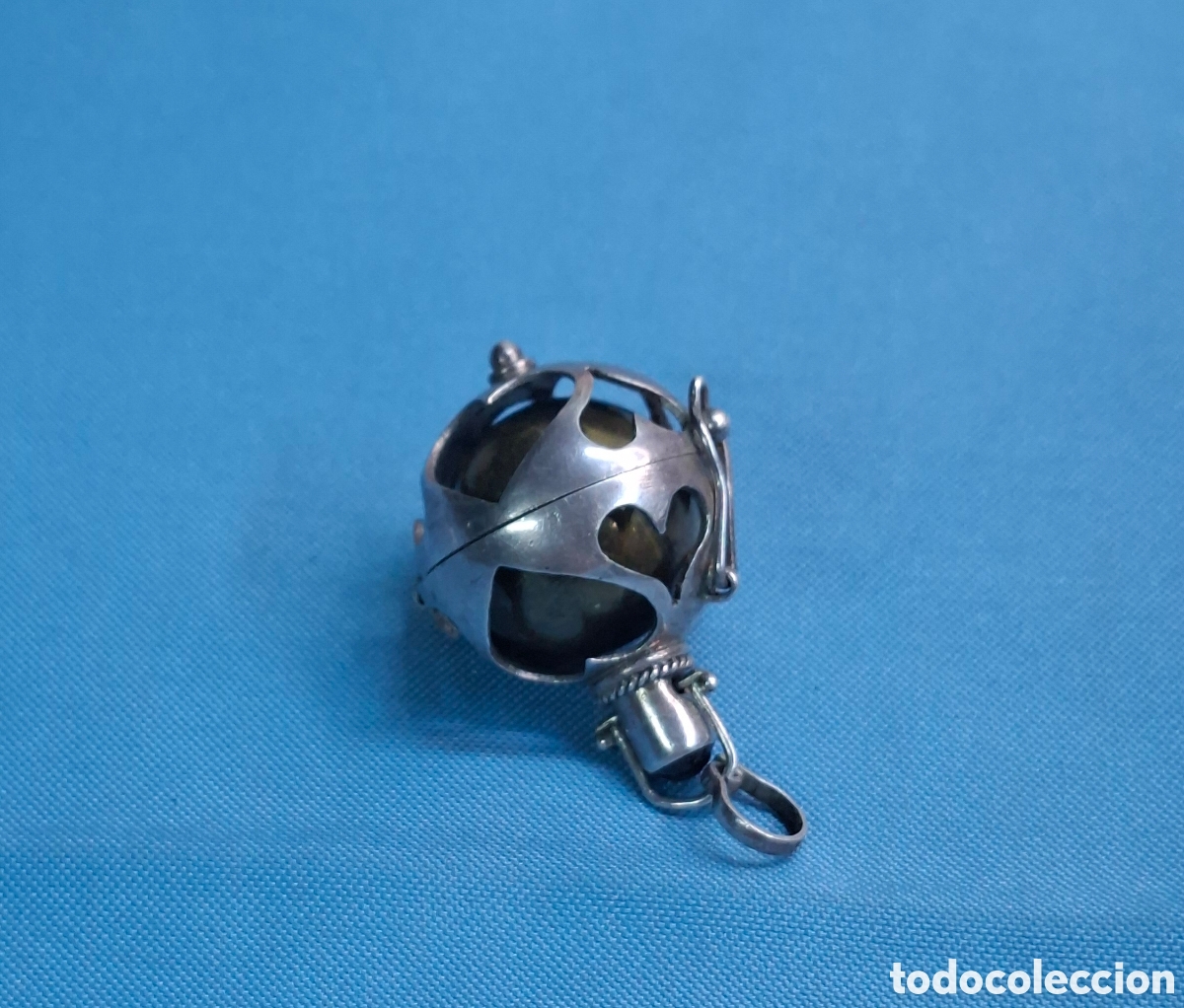 Antig&uuml;edades: Colgante esfera en plata 925 - Foto 17