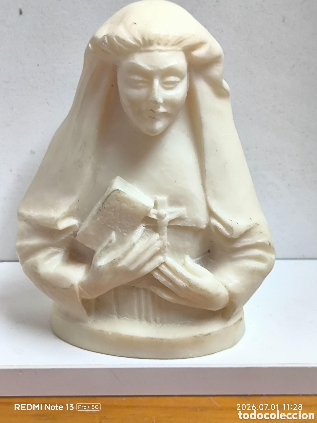 Antig&uuml;edades: Virgen santa Rita Baix ebre 14cm resina?