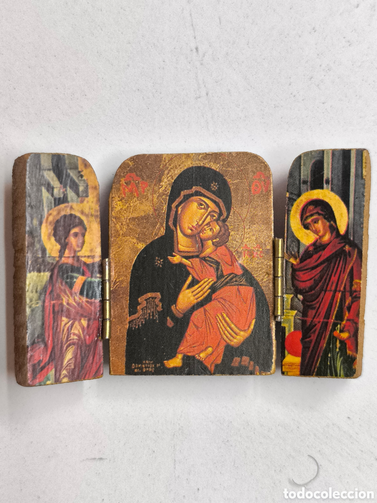 Antig&uuml;edades: Mini tr&iacute;ptico religiososo - Foto 3