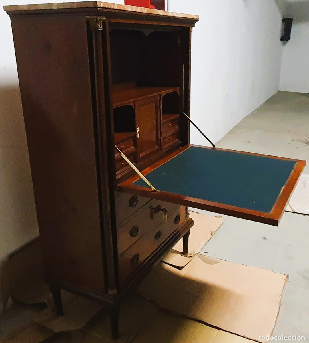 Antig&uuml;edades: BUR&Oacute;-ABATTANT ESTILO IMPERIO - Foto 3