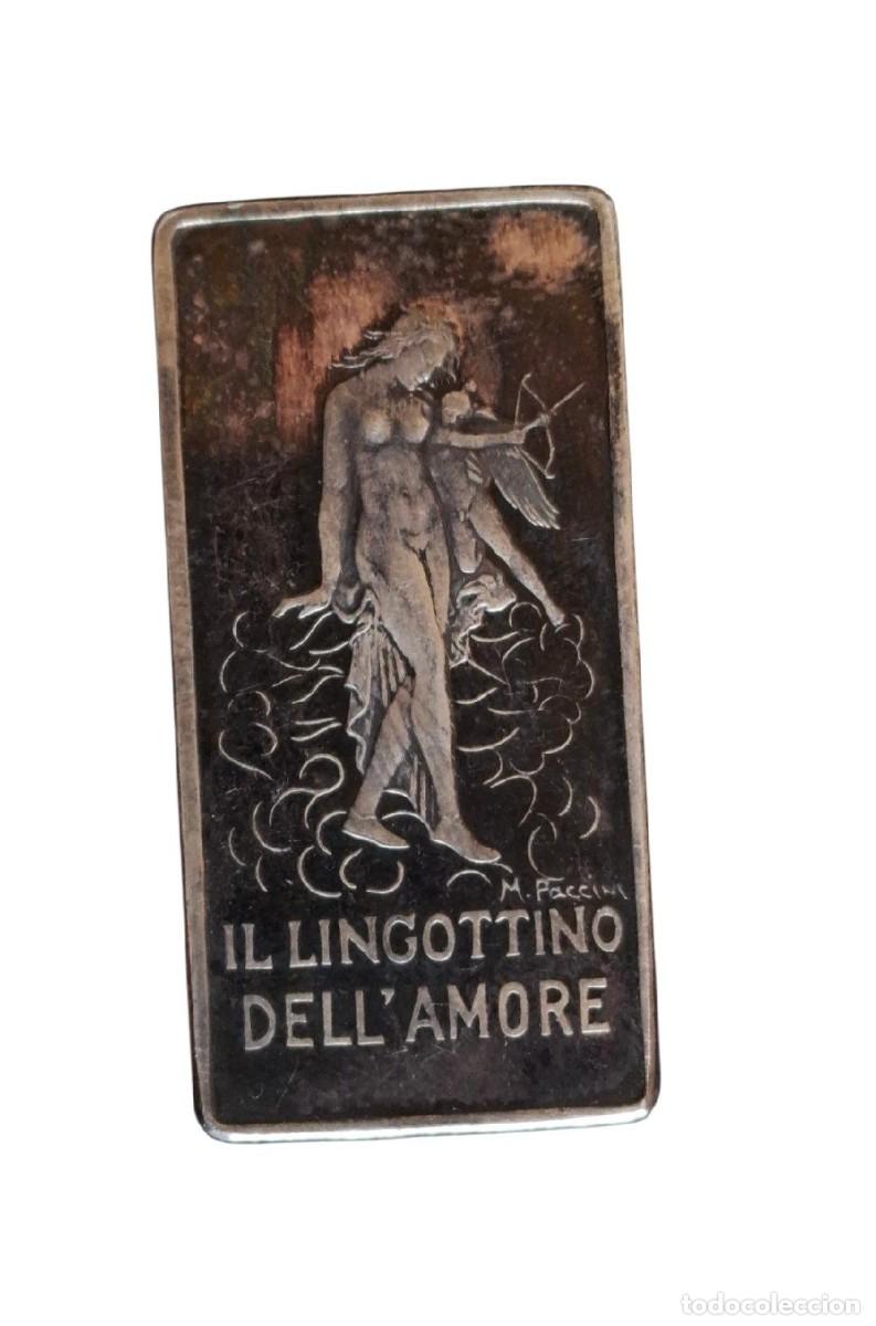 Antig&uuml;edades: (LIN-260701)LINGOTE DE 25 GRAMOS DE PLATA 999,9 IL LINGOTTINO DELL AMORE