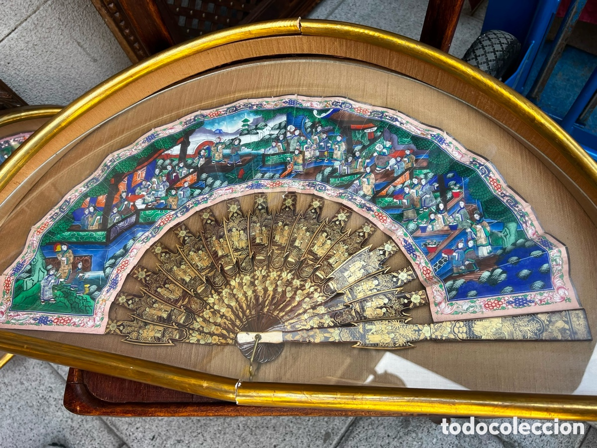 Antig&uuml;edades: Abanico chino del siglo XIX de Canton