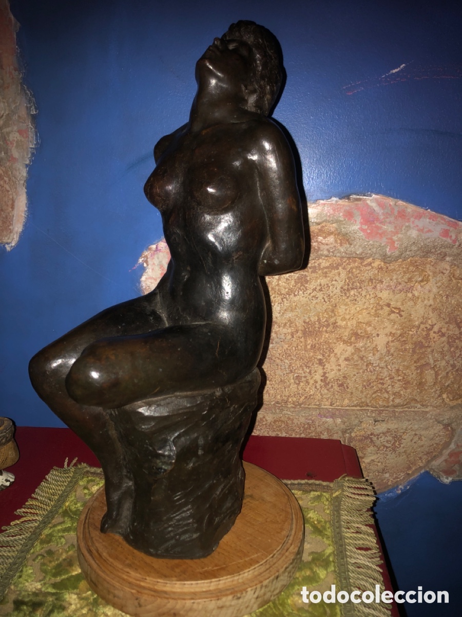 Antiques: Escultura bronce (Miguel Moreno )