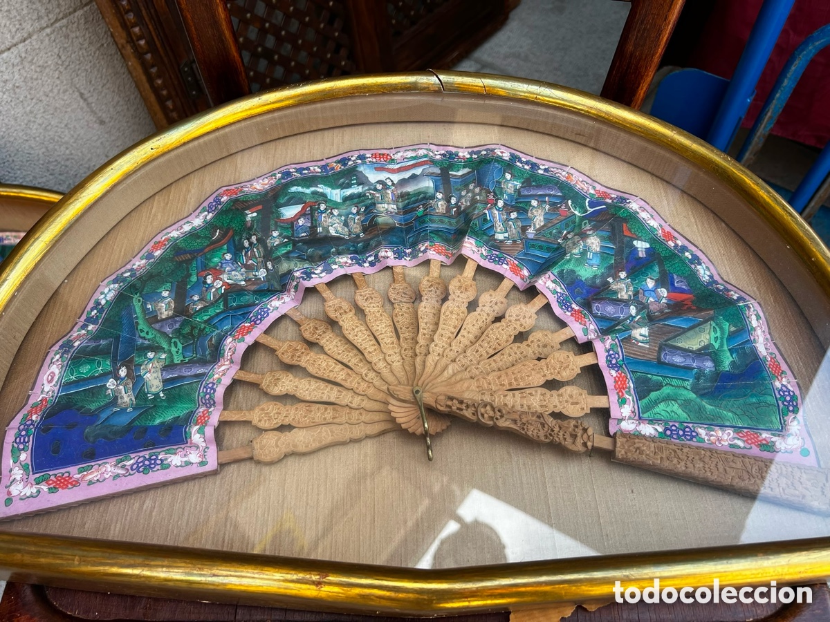 Antig&uuml;edades: Abanico chino del siglo Pp. XIX
