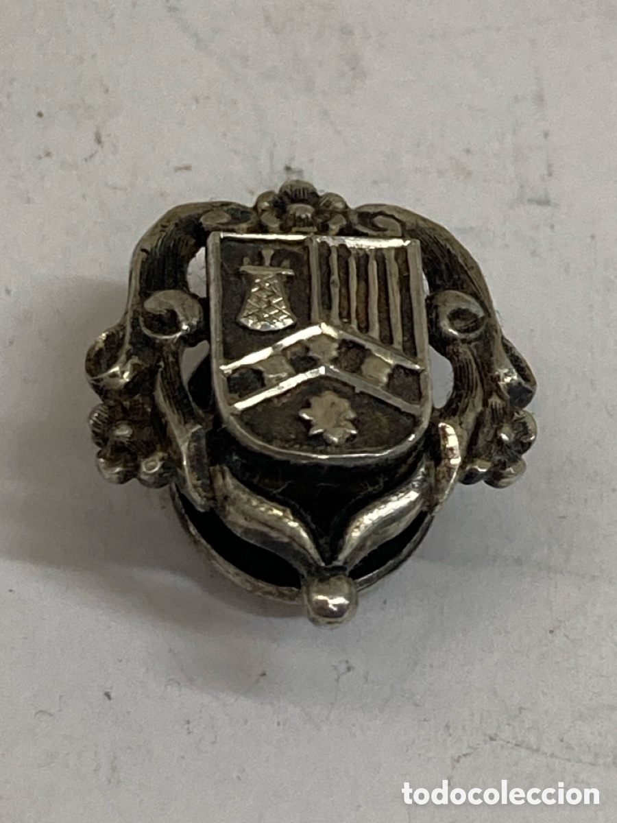 Antig&uuml;edades: Pasabotones sell&oacute; de plata antigua B234