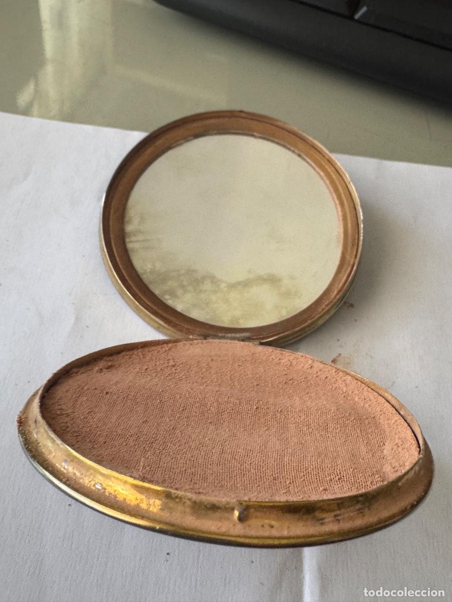 Antig&uuml;edades: Polvera de maquillaje, metal y esmalte. - Foto 5
