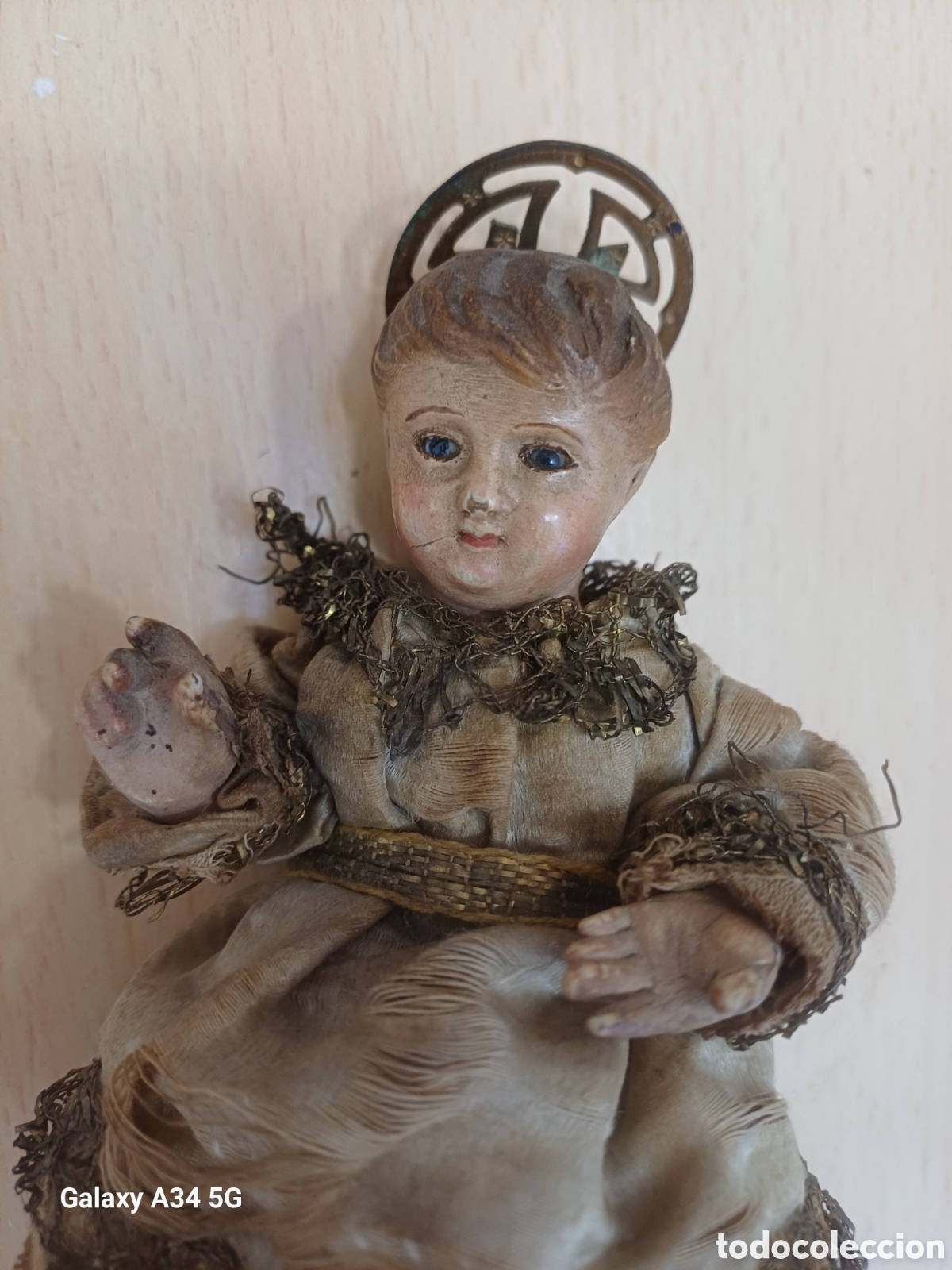 Antig&uuml;edades: NI&Ntilde;O JES&Uacute;S CAP I POTA 12 CM