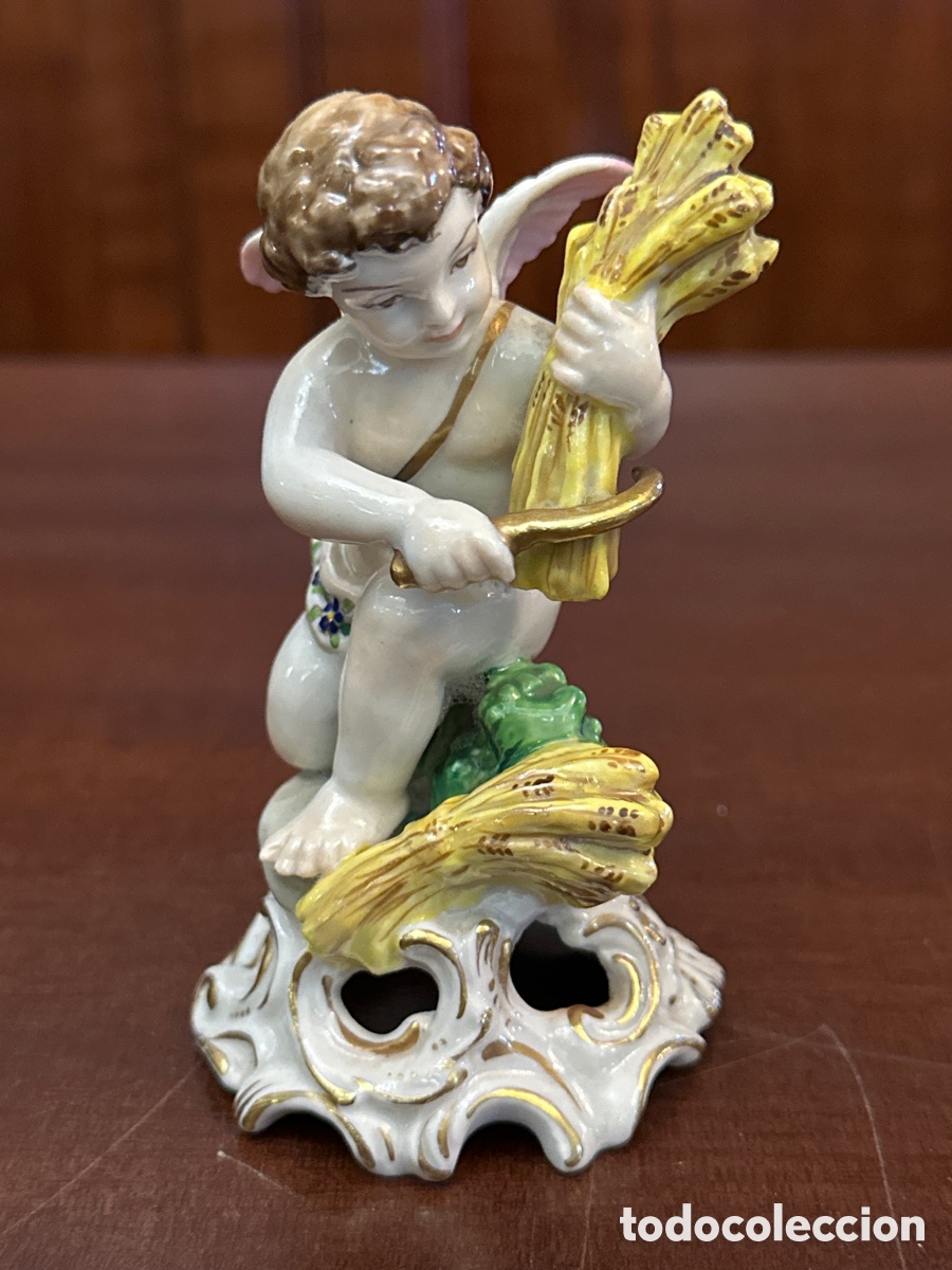 Antig&uuml;edades: PRECIOSA FIGURA DE ANGEL O QUERUB&Iacute;N. SALVADOR MALLOL