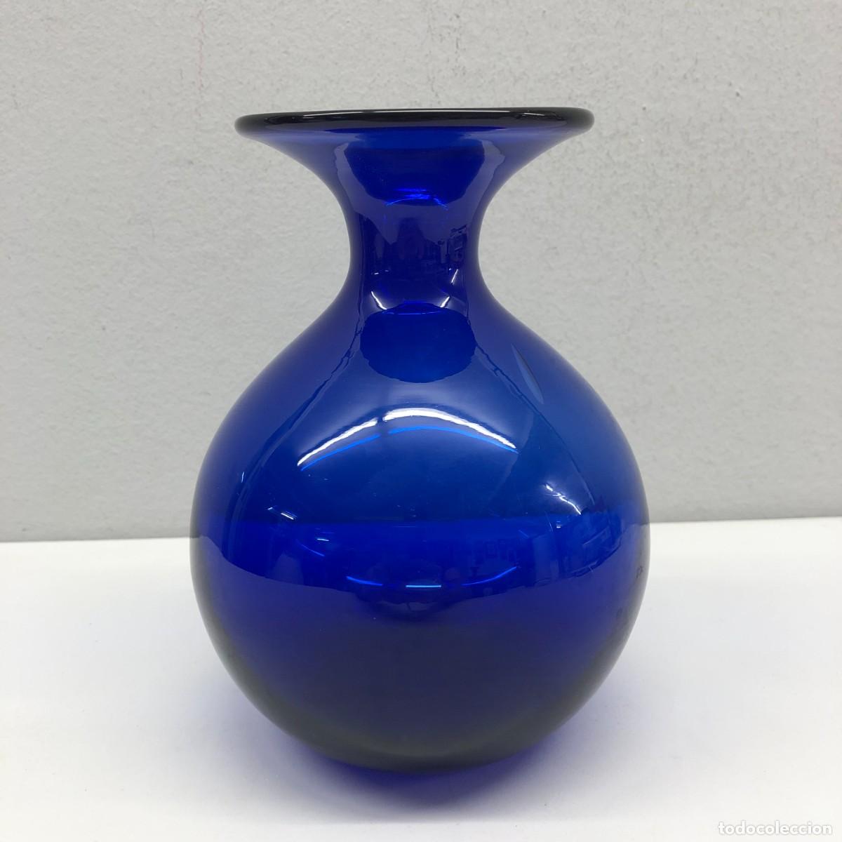 Antig&uuml;edades: PRECIOSO JARRON DE CRISTAL DE MURANO HECHO A MANO - 21 X 16 X 16 CM