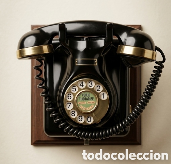 Antig&uuml;edades: Antiguo tel&eacute;fono de baquelita de pared
