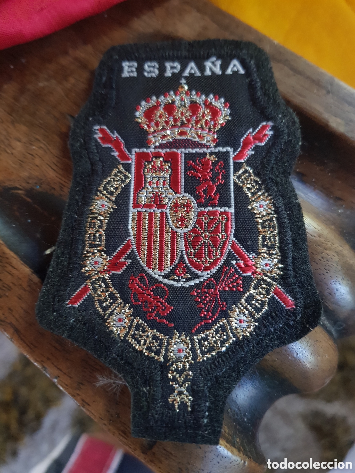 Antig&uuml;edades: ANTIGUO PARCHE BORDADO ESCUDO ESPA&Ntilde;A