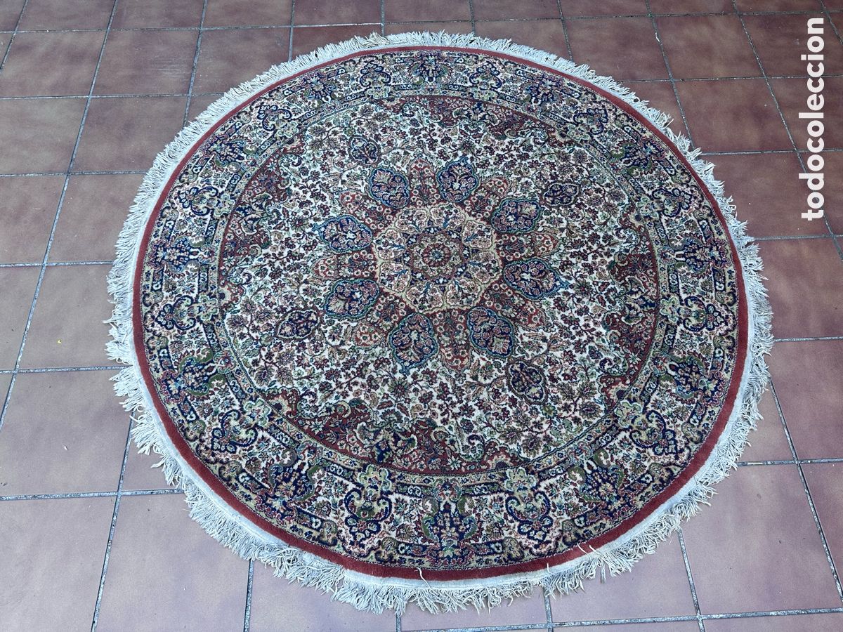 Antig&uuml;edades: Preciosa alfombra redonda
