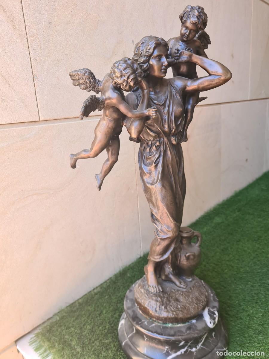 Antig&uuml;edades: Figura de Bronce antigua grande 63 cm