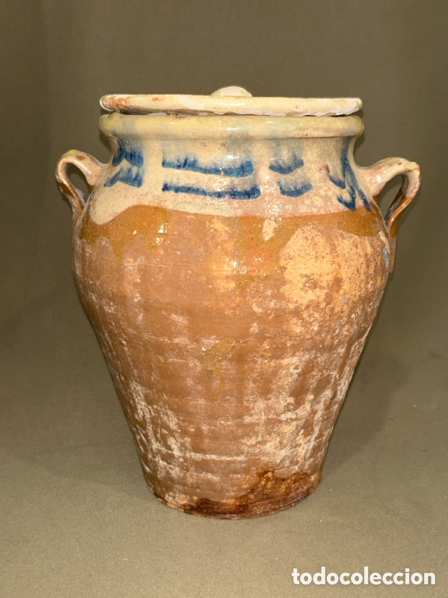 Antiques: ANTIGUA ORZA DE N&Iacute;JAR ESMALTADA S.XIX *VER FOTOS*