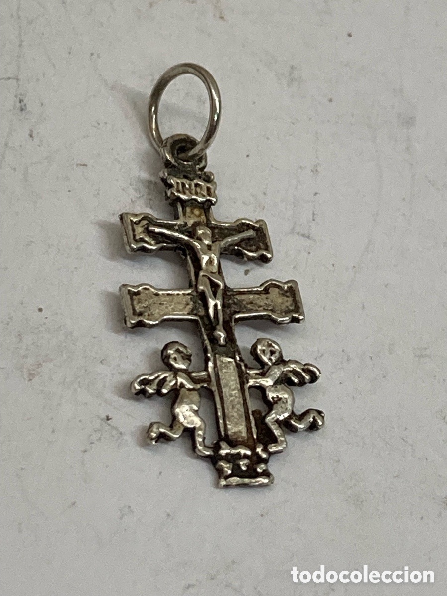 Antig&uuml;edades: Cruz de plata religiosa C622 - Foto 1