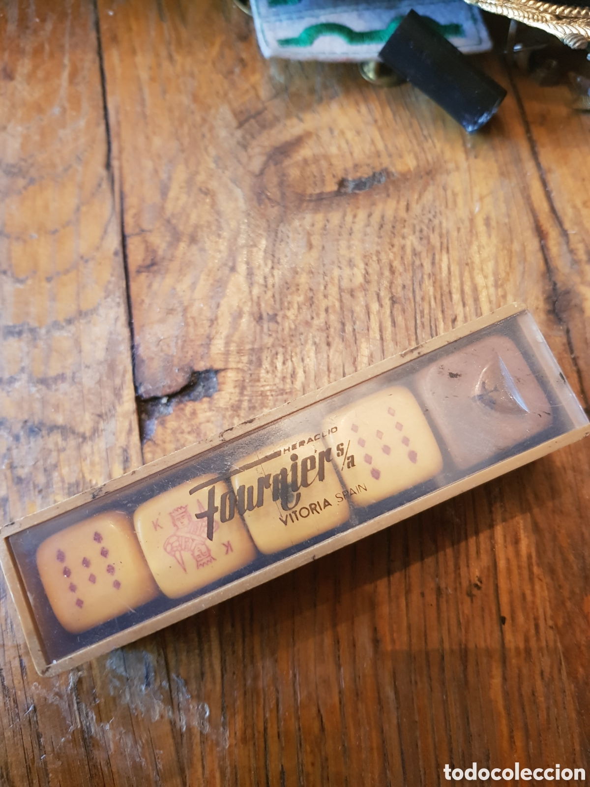 Antig&uuml;edades: ANTIGUO JUEGO DE DADOS DE FOURNIER