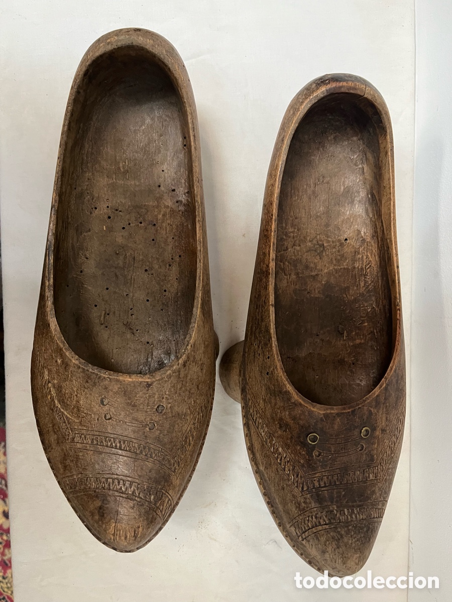Antig&uuml;edades: Pareja de Madre&ntilde;as de Madera Tallada. A/J - Foto 5