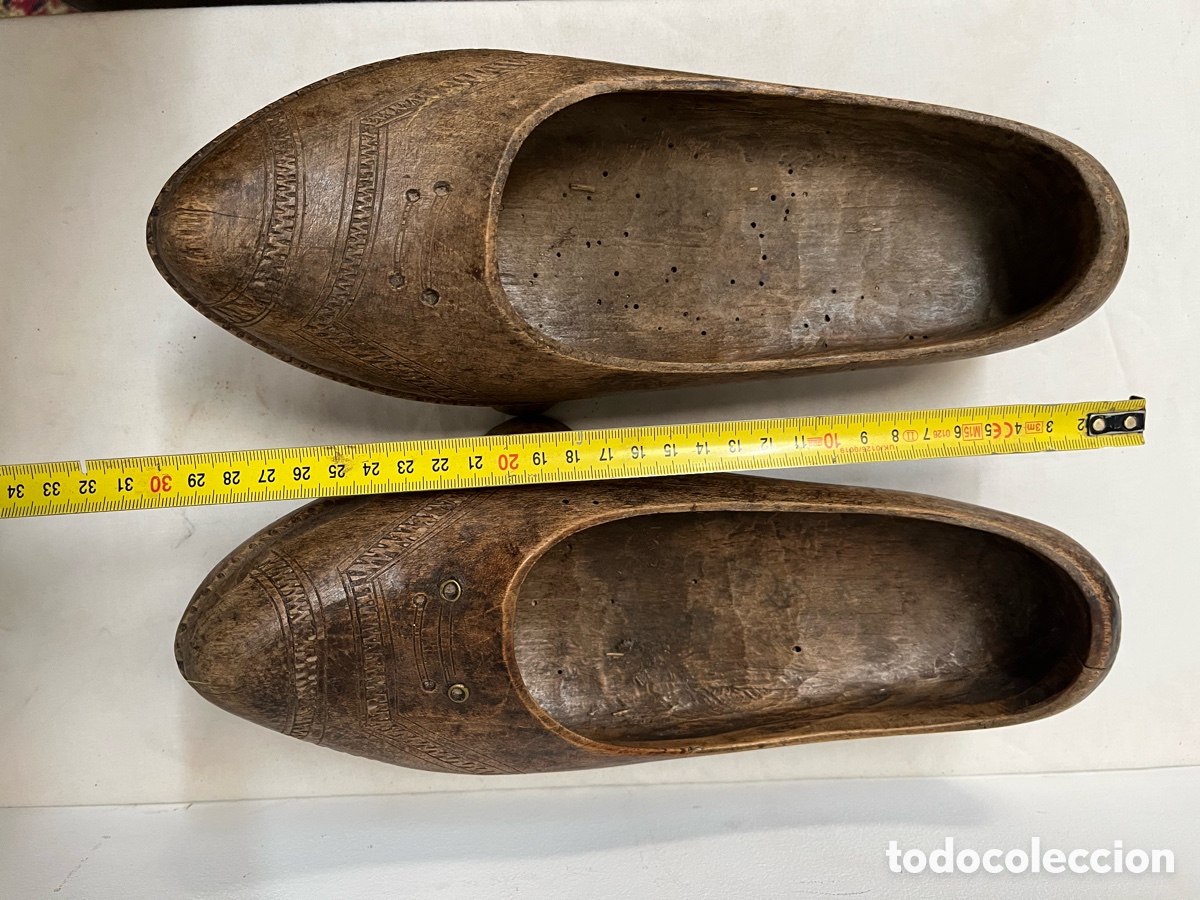 Antig&uuml;edades: Pareja de Madre&ntilde;as de Madera Tallada. A/J - Foto 6